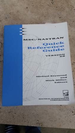 Mscnastran quick reference guide version 68. - Aeronautical chart users guide national aeronautical navigation services.