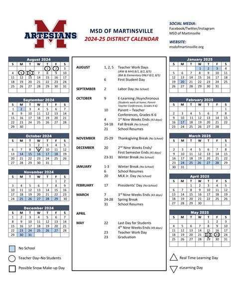 Msd Of Martinsville Calendar