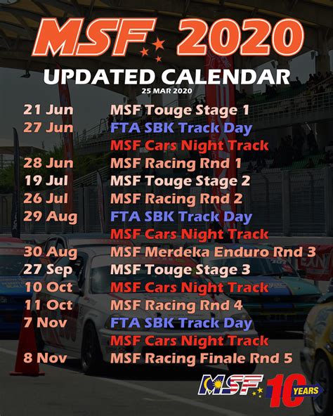 Msf Legendary Calendar 2022
