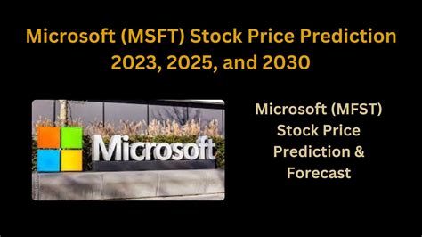 The Microsoft stock prediction for 2025 is currently $ 578.92, assuming that Microsoft shares will continue growing at the average yearly rate as they did in the last 10 years. This would represent a 54.58% increase in the MSFT stock price. Microsoft Stock Prediction 2030. In 2030, the Microsoft stock will reach $ 1,719.96 if. 