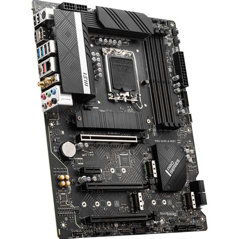 Msi pro z690-a. PRO Z690-A. Supports 12th/ 13th Gen Intel ® Core™, Pentium ® Gold and Celeron ® processors for LGA 1700 socket. Supports DDR5 Memory, up to 6400+ (OC) MHz. Lightning Fast Experience: PCIe 5.0 slots, Lightning Gen4 x4 M.2, USB 3.2 Gen 2x2. Premium Thermal Solution: Extended Heatsink Design, MOSFET thermal pads rated for 7W/mk and M.2 Shield ... 