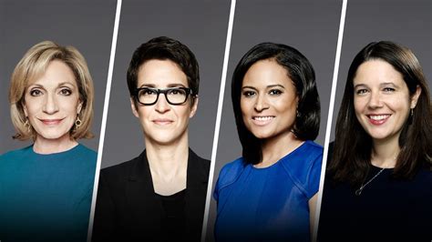 Msnbc female news anchors. 6 Jun 2019 ... The network shared an article from The Los Angeles Times in the early afternoon entitled: "The women warriors of MSNBC." The image of the ... 