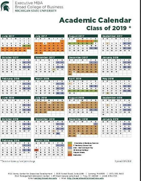 Msu Texas Academic Calendar