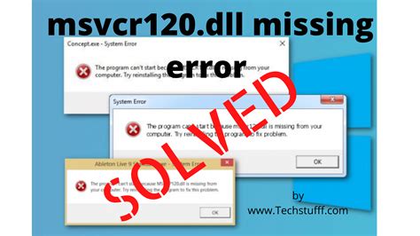Msvcr120.dll. Mar 1, 2021 · Что делать, если при запуске игры (программы) Windows 10, 8 или Windows 7 пишет, что запуск программы невозможен из-за того, что файл msvcr120.dll отсутствует на компьютере. 