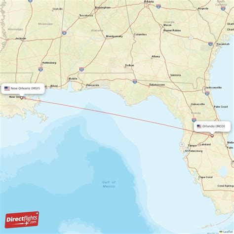 From Orlando, you can connect to New Orleans via Louis Armstrong New Orleans Intl. Airport (MSY), Lakefront Airport (NEW) and Houma, LA (HUM-Houma-Terrebonne). Find out which hub works best for you before making your decision. If you opt for Louis Armstrong New Orleans Intl. Airport (MSY), it’s roughly 11 mi west of the downtown area.