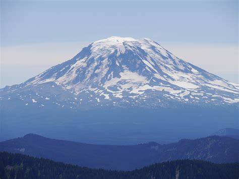 Mount Adams, known by some Native American tribes as Pahto or Klickitat, is a potentially active stratovolcano in the Cascade Range. Although Adams has not erupted in more than 1,000 years, it is not considered extinct. It is the second-highest mountain in Washington, after Mount Rainier.. 