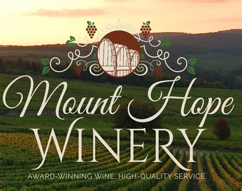 Mt hope winery. Assorted Sodas, Swashbuckler Beer, Mount Hope Wine, Signature Cocktails & Lancaster County Cider Available for Purchase at the Cash Bar. Menu option must be chosen at … 