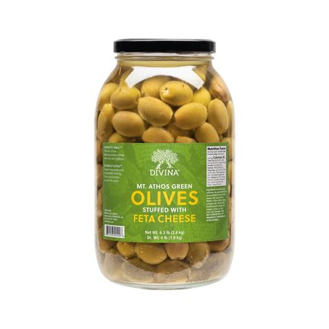 Mt. Athos Green Olives Stuffed with Feta - FOODMatch