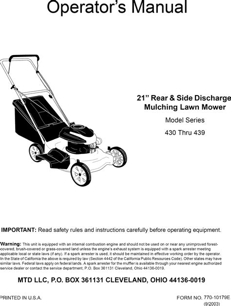 Mtd 11 26 inch mower manual. - Solex 34 34 z1 vergaser teile handbuch.