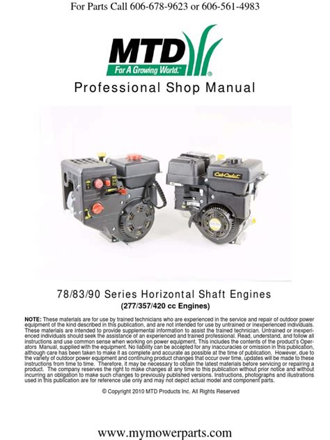 Mtd big bore engine service manual. - La guida di horsemanaposs per virare e equipaggiare forma e funzionalità.