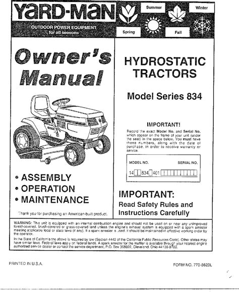 Mtd hydrostatic series 250 lawn tractor manual. - Science of breath swami rama practical guide.