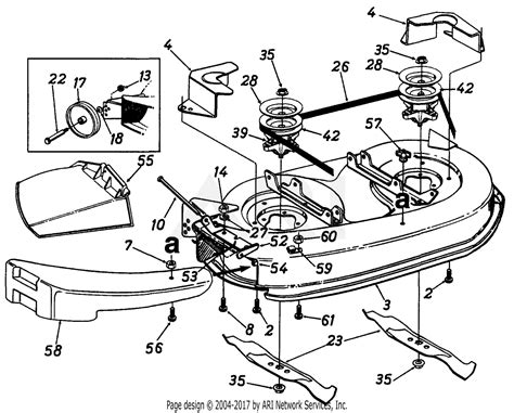 Mtd yard machine 38 inch deck belt diagram. MTD 13A747GF062 (1997) Mowing Deck - 38-Inch Exploded View parts lookup by model. Complete exploded views of all the major manufacturers. It is EASY and FREE 