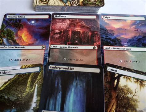 Mtg altered art lands.  Collector&rsquo;s gold &ndash; Only 5 cards exist in this limited r...