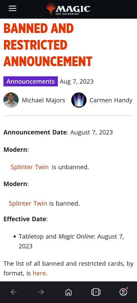 Mtg ban announcement commander.  You spoke.  Harness their power when the set rel...