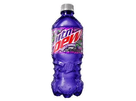 Mtn dew purple thunder. The new Mountain Dew Purple Thunder Froster uses the Dew Nation-approved combination of berry and plum flavors to deliver the same sweet yet tangy taste of MTN Dew Purple Thunder in the form of a frozen beverage.. In addition to the Froster, Mountain Dew Purple Thunder is also available as a Polar Pop and in 20-ounce bottles … 