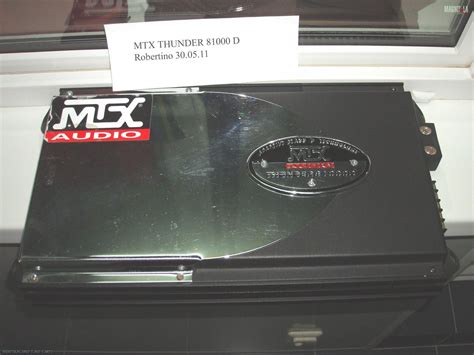 Mtx audio mtx thunder 81000d manuale. - På sporet af den tabte hverdag.