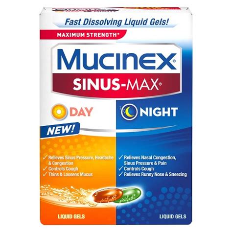 Mucinex Cold And Sinus : Target