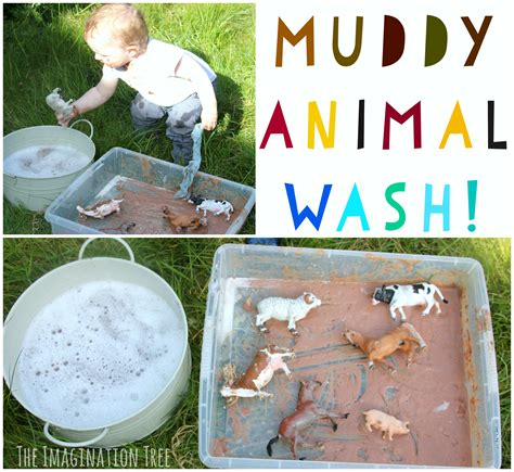 Muddy Farm Animals Sensory Play with Taste-Safe …