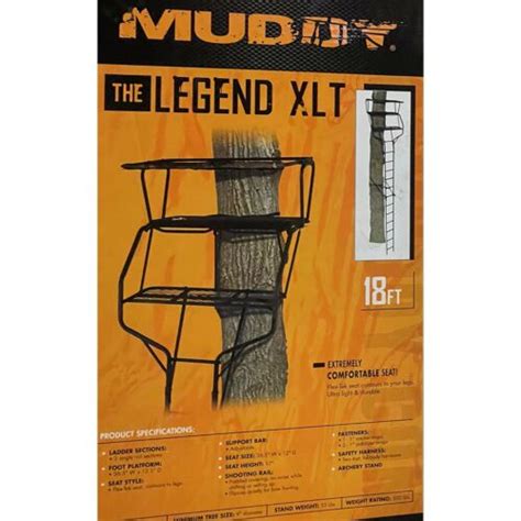 Muddy Legend XLT 18 Ft Tall 2 Person Deer Hunting Ladder Tre