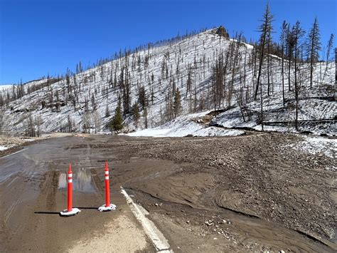 Mudslide covers Highway 125 in Grand County