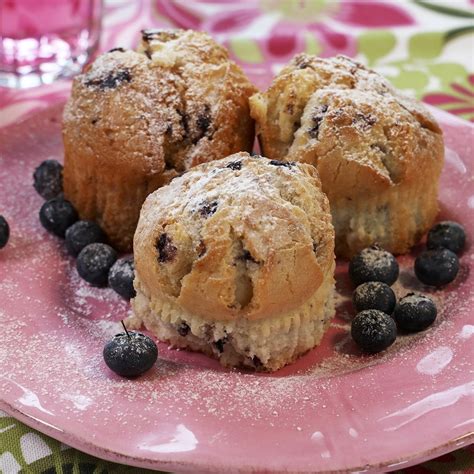 Muffins mandelmjöl blåbär