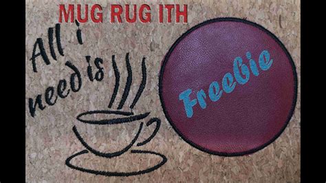 Mug Rug - ITH - Freebie - YouTube