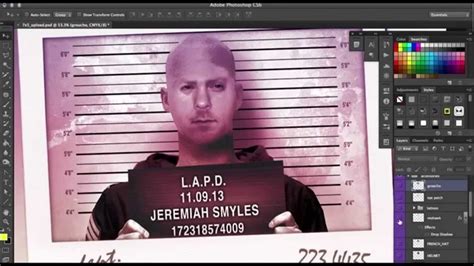 Mugshot Generator Downloadable PSD file, easy to use in minutes