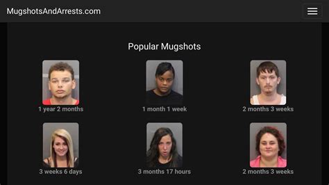 Find Mugshots collects thousands of arrest records and criminal charges a day, from crimes such as possession of a controlled substance, theft, or sexual assault. Our current database has over 1 billion records. Find Mugshots is completely free of charge, our goal is to provide you with the most recent and even historic mugshots and arrest .... 