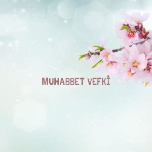 Muhabbet Vefki. 