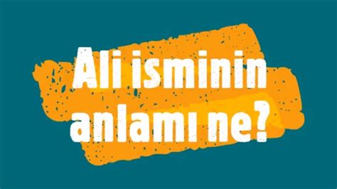 Muhammed Ali Isminin Anlami.