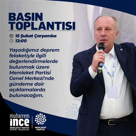 Muharrem İNCE on Twitter. 