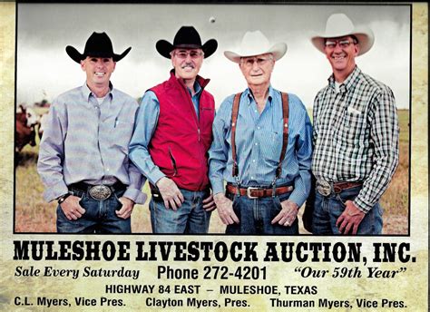 Muleshoe livestock auction inc. Capital Farm Credit is all about catering to agricultural producers, agribusiness firms and country homeowners across the state. Apply for a loan! 