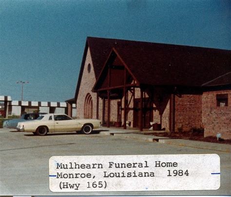 Mulhearn funeral home monroe la. Services for Roy Joseph Scalia of Monroe, LA will be held at 10:00am on Saturday, March 18, 2023 at St. Matthews Catholic Church in Monroe with Father Joe Martina and Father John Paul Crispin officiating. Burial will be at Mulhearn Memorial Park under the direction of Mulhearn Funeral Home, Sterlington Road, Monroe. 