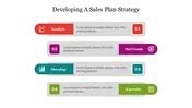 Multi Color Sales Strategy Template Powerpoint Slide