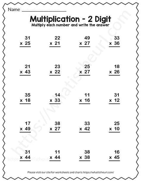 Multi Digit Multiplication Worksheetsr WorksheetsCity