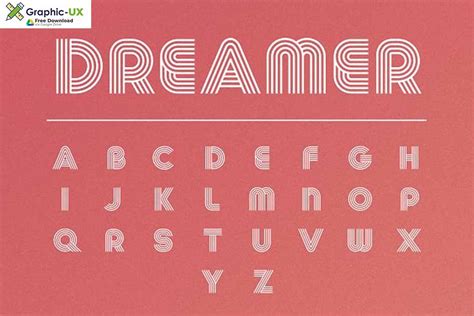 Multi Line Font GraphicUX