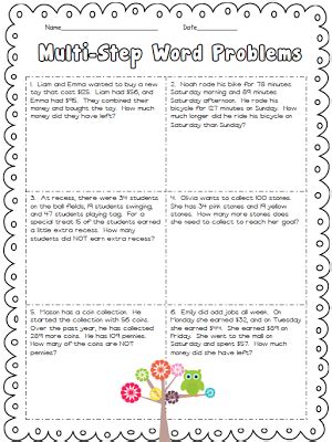 Multi Step Addition And Subtraction Word Problems Year 3 Delores