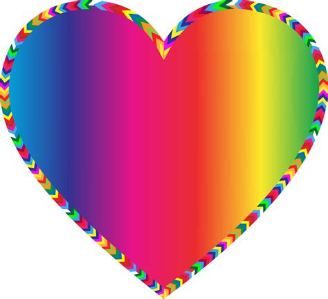 Multi color exploding heart clipart