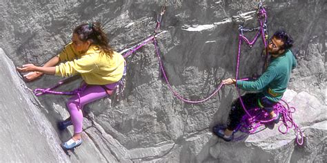 Multi pitch climbing techniques.  2.  The professional guidance and inclusio...