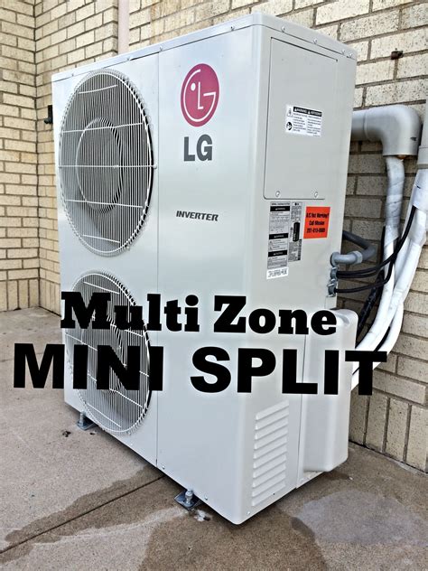 Multi zone mini split. Multi-Zone. A multi-zone mini split is a versatile cooling system that can simultaneously cool multiple rooms or zones within the home using a single outdoor compressor unit connected to multiple indoor air-handling units. This allows for individualized temperature control in different home or office areas. 