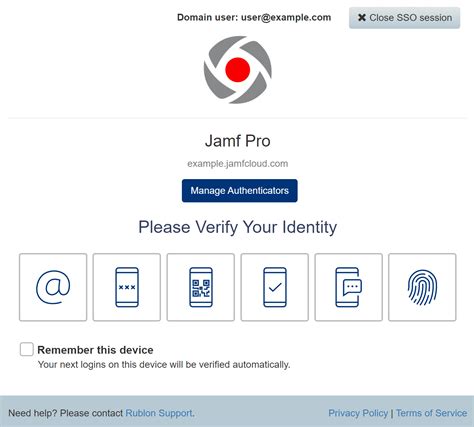 Multi-Factor Authentication (MFA/2FA) for Jamf Pro - Rublon