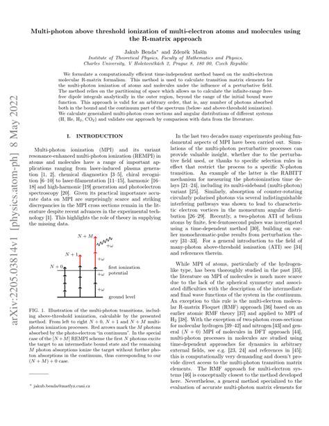 Multi-photon above threshold ionization of multi-electron atoms …