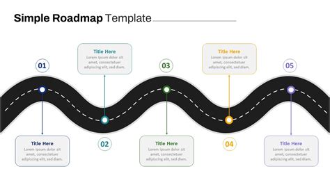 MultiColor Creative Free Roadmap Template PowerPoint Slide