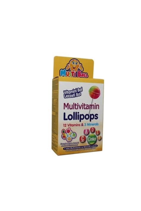 Multiball Multivitamin Lollipops 7'li.