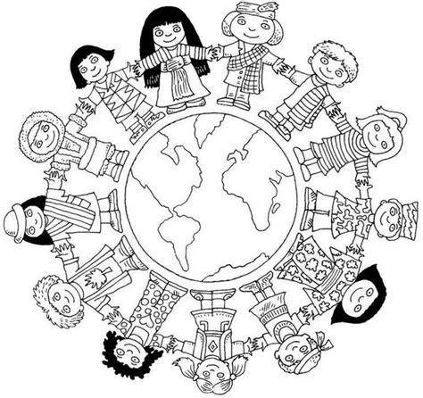 Multicultural Themed Lesson Resources Coloring Pages For Kids