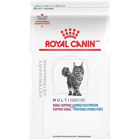 Royal Canin Veterinary Diet Feline Renal Support Early Consult Dry Cat Food, 4.4 lbs. Royal Canin Veterinary Diet Feline Multifunction Urinary + Hydrolyzed Protein Dry Cat Food 6.6 lb 3.8 out of 5 stars 40. 