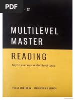 Multilevel master reading answers pdf.  Please provide the text and questio...