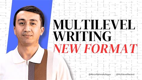 Multilevel writing new format sample.  Multi-level (CEFR) imtihoni Writing...