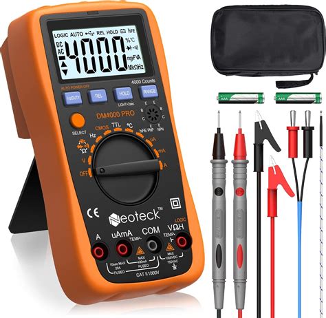Multimeter working.  Measures AC/DC voltage and current, resistance, capacitance, frequency, co...