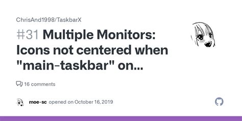 Multiple Monitors: Icons not centered when "main-taskbar" on second …